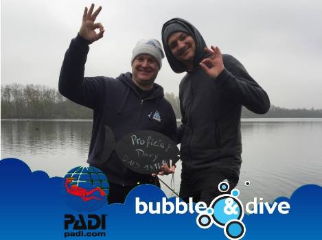 Proficiat Davy met het behalen van je Open Water Diver brevet!